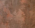 Old metal corroded texture. Rusty red brown texture. Abstract background. Royalty Free Stock Photo