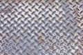 Old metal diamond plate Royalty Free Stock Photo