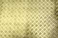 Old metal diamond plate floor texture background Royalty Free Stock Photo