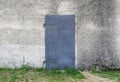 Old metal door on facade Royalty Free Stock Photo