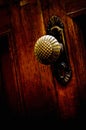 Old metal door handle Royalty Free Stock Photo