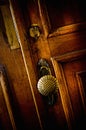 Old metal door handle Royalty Free Stock Photo