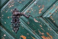 Old metal doorknob in Graz, Styria region, Austria Royalty Free Stock Photo