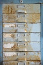 Old metal file cabinet Royalty Free Stock Photo