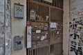 Old metal gate with mailbox at tong lau 27 March 2021