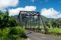 Old metal girder bridge on road to Hanalei Kauai
