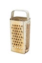 Old metal grater isolated