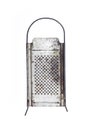 Old metal grater on white backround Royalty Free Stock Photo