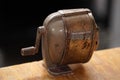 Old metal hand pencil sharpener