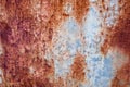 Metal Rust Background Metal Rust Texture. Beautiful unusual background. Rusted white painted metal wall.