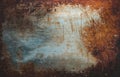 old metal iron rust texture. Brown background. Royalty Free Stock Photo