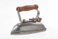 Old iron with a wooden handle Royalty Free Stock Photo