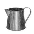 Old metal jug isolated on white background. Royalty Free Stock Photo