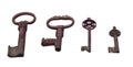 Old metal keys Royalty Free Stock Photo