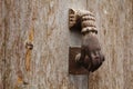 Old metal knocker Royalty Free Stock Photo