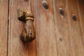 Old metal knocker Royalty Free Stock Photo