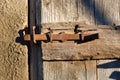 Old metal latch Royalty Free Stock Photo