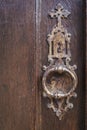 Christian door knocker Royalty Free Stock Photo