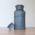 Old metal milk can Royalty Free Stock Photo