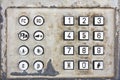 Old metal numeric keyboard Royalty Free Stock Photo