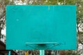 Old metal painted basketball backboard. Royalty Free Stock Photo