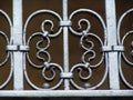 Old metal railing detail Royalty Free Stock Photo