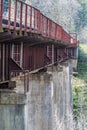 Old metal railroad bridge Royalty Free Stock Photo