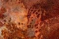 Old Metal Rusted Grunge Background. Corrosion Oxidized Iron Texture Surface. Royalty Free Stock Photo