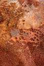 Old Metal Rusted Grunge Background. Corrosion Oxidized Iron Texture Surface. Royalty Free Stock Photo