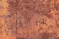 Old metal rusty background with cracked paint. Grunge background Royalty Free Stock Photo