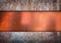 Old metal rusty iron plate for backgrounds Royalty Free Stock Photo