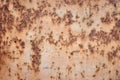 Old metal rusty texture.  Abstract brown grunge iron background Royalty Free Stock Photo