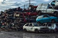 Old Metal on Scrapyard Royalty Free Stock Photo