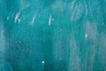 An old metal surface painted in green color. Royalty Free Stock Photo