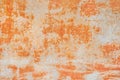 Old metal texture with abstract rusty pattern, corrosive orange background Royalty Free Stock Photo