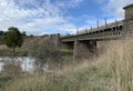 the old metal truss and bluestone bridge over Birch (Bullarook) Creek in Clunes, Australia