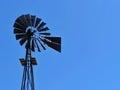 Old Metal windmill. Ingenious. Water generation. Wind Energy.