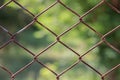 Old metal wire fence Royalty Free Stock Photo