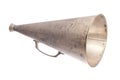 Old metallic megaphone