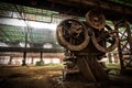 Old metallurgical firm waiting for a demolition Royalty Free Stock Photo