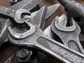 Old metalwork tools workshop Royalty Free Stock Photo
