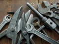 Old metalwork tools workshop Royalty Free Stock Photo