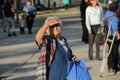 An old Mexican woman in the street of CDMX.