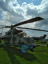 Old military helicopter MI24 Royalty Free Stock Photo