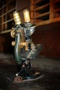Old Microscope Royalty Free Stock Photo