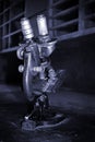 Old Microscope Royalty Free Stock Photo