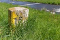 Old Milestone 16 Royalty Free Stock Photo