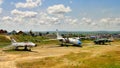 Old military aircraft of the USSR Royalty Free Stock Photo