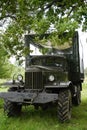 Old military all-terrain vehicle of the times of the USSR. Transport for Safari off-road. Car