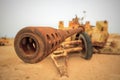 Old military anti-tank gun Royalty Free Stock Photo